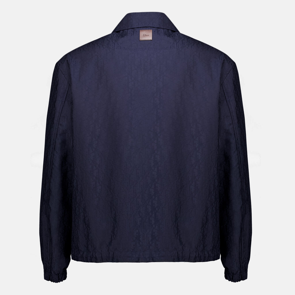 Vestes ディオールオブリーク ネイビーブルーコーチジャケット Dior Bleu foncé Homme
