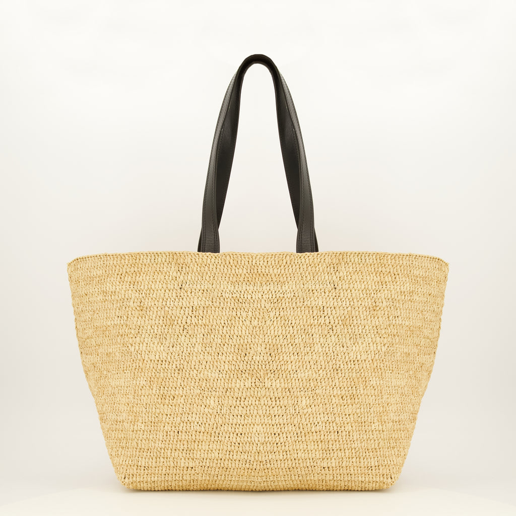 Sacs cabas Beige Raffia Tote Bag Ami PARIS Beige Unisexe