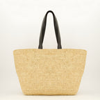Sacs cabas 베이지 라피아 토트백 Ami PARIS Beige Unisexe
