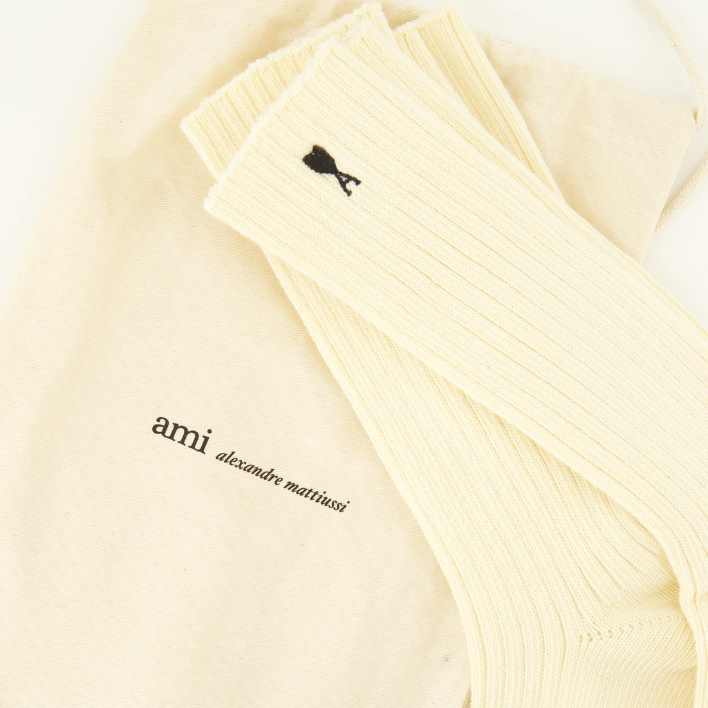 Sous-vêtements et homewear Set de 3 calcetines AMI Heart en algodón beige Ami PARIS Beige Unisexe