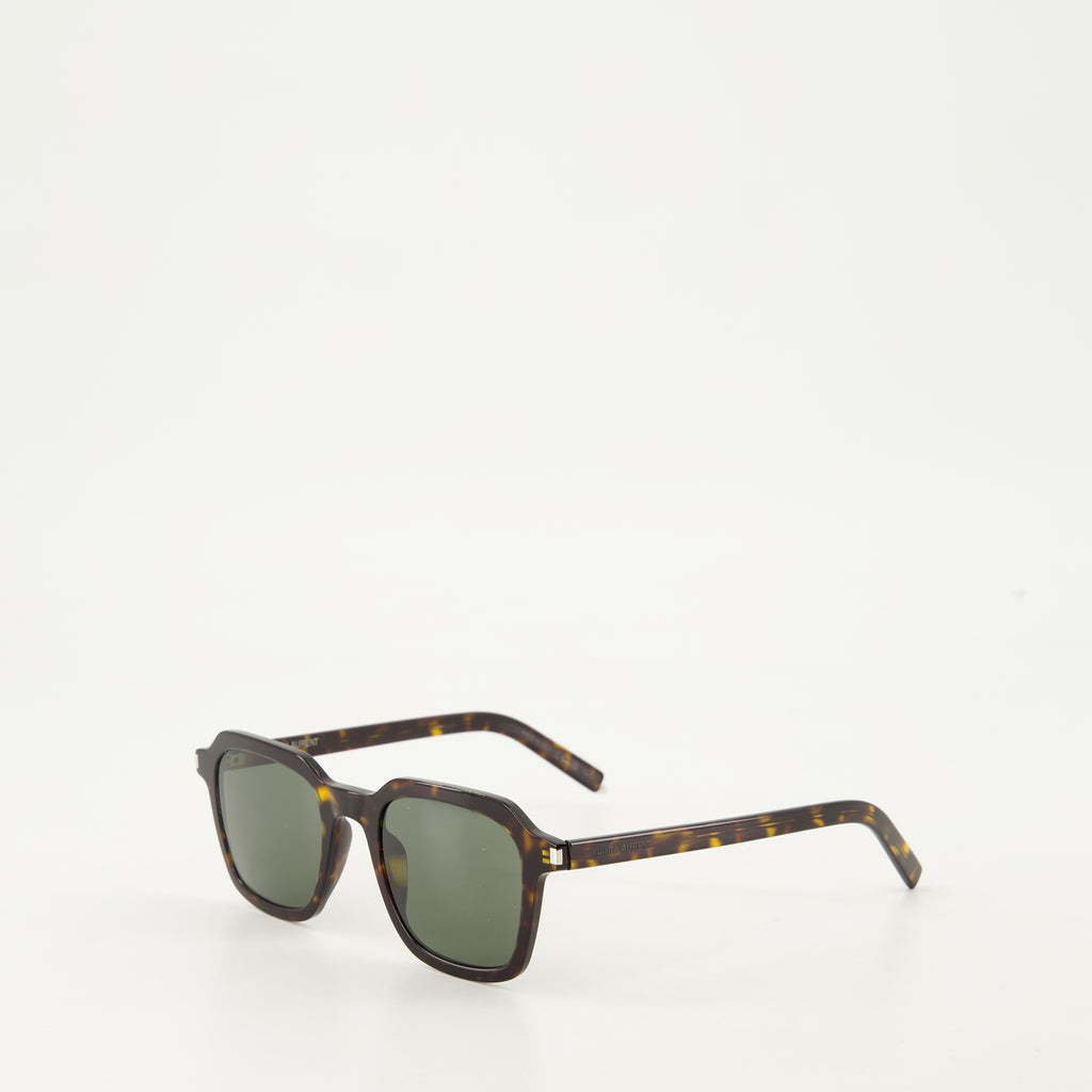 Brillen SL715 Sonnenbrille Saint Laurent Braun Unisex