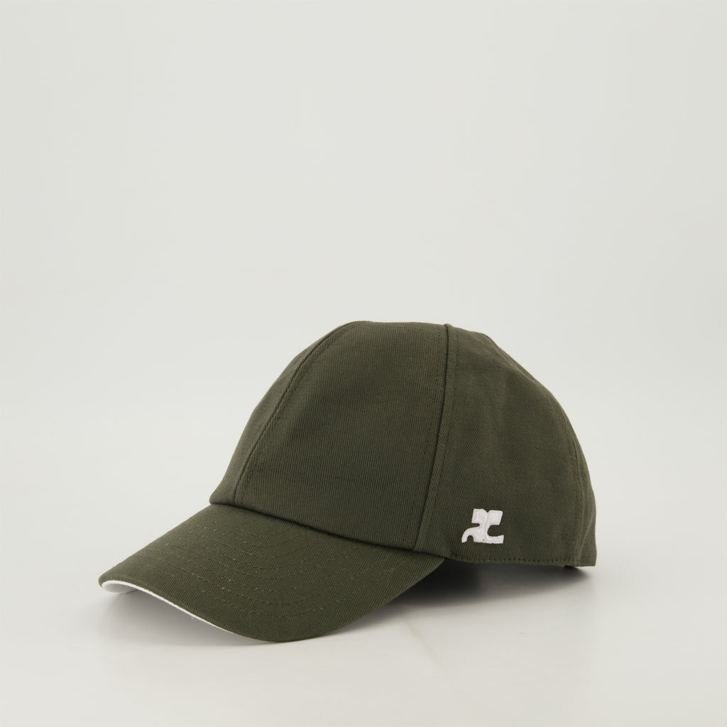 Chapéus, bonés e gorros Casquette classique en coton Courrèges Cinza Homme