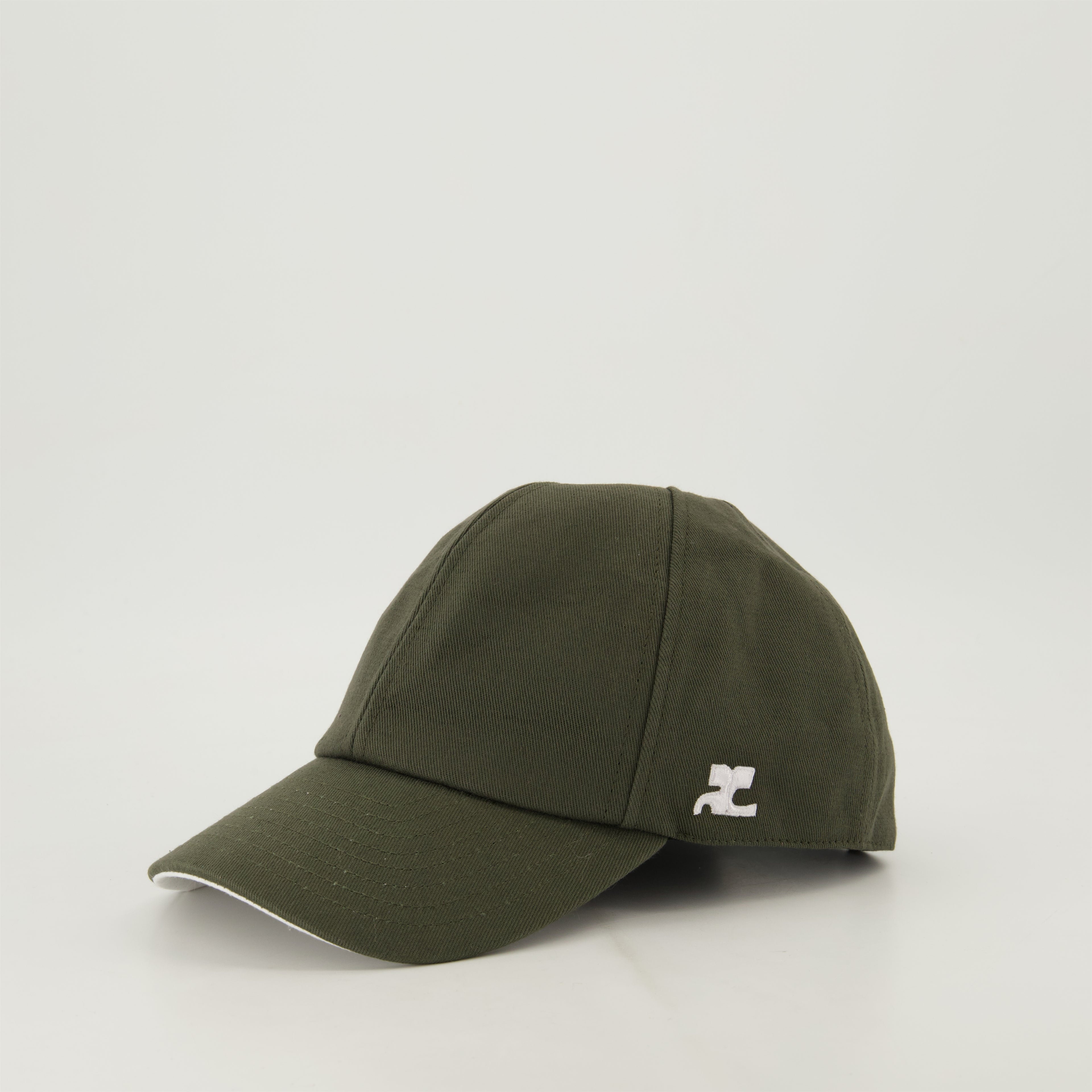 Chapéus, bonés e gorros Casquette classique en coton Courrèges Cinza Homme