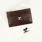Petite maroquinerie 보르도 페이턴트 가죽 AC 카드 홀더 Courrèges Bordeaux Femme