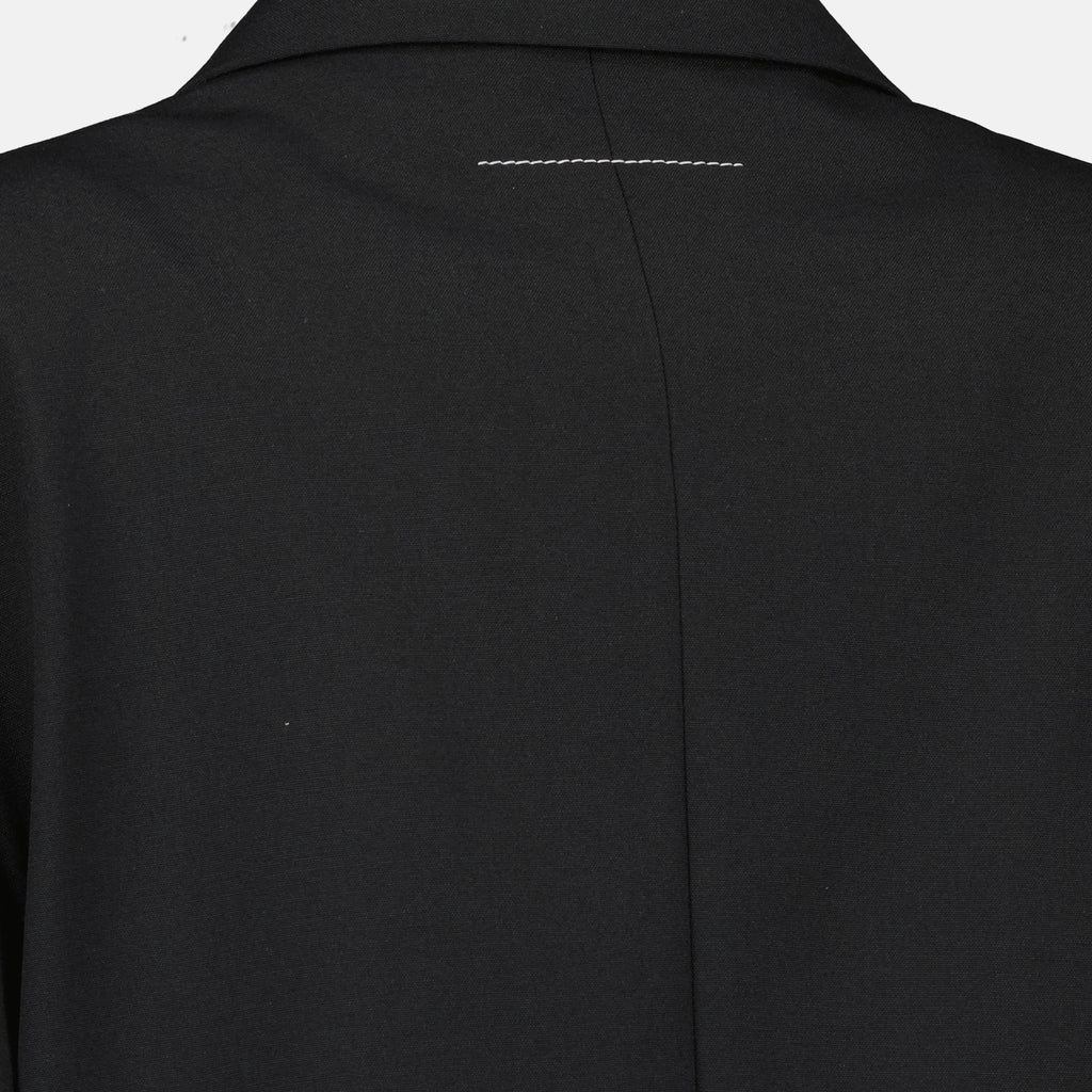 Image de l'article Blazer en laine noir de la marque Mm6 pour Femme - Saison Printemps-Été 2026 - Vue détaillée_2