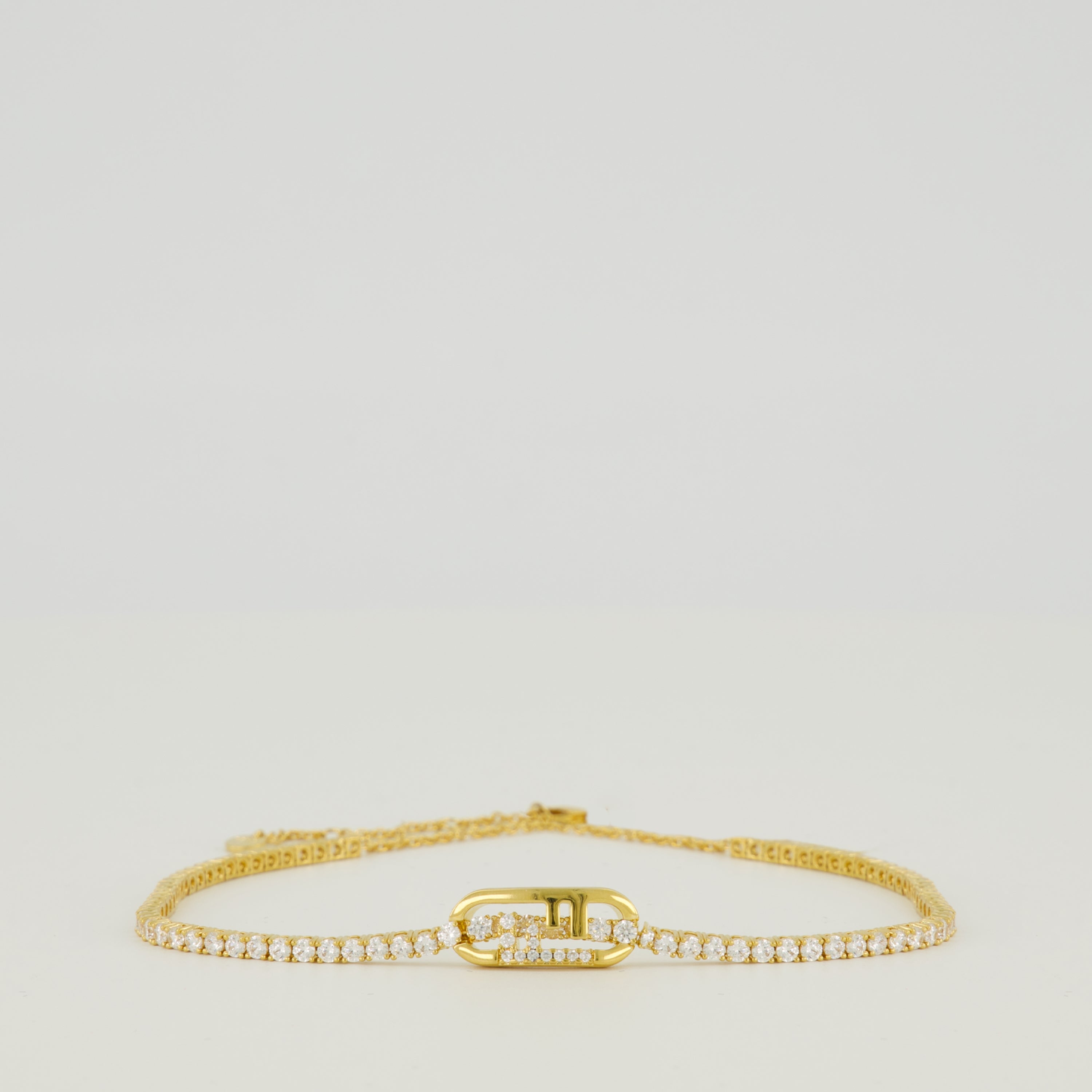 Imagen del collar O'Lock con cristales de la marca Fendi para mujer - Temporada Otoño-Invierno 2025 - Vista Frontal