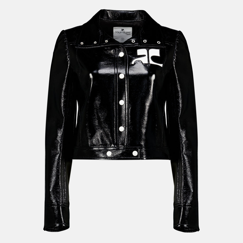 Vestes Reissued Black Vinyl Jacket Courrèges Noir Femme