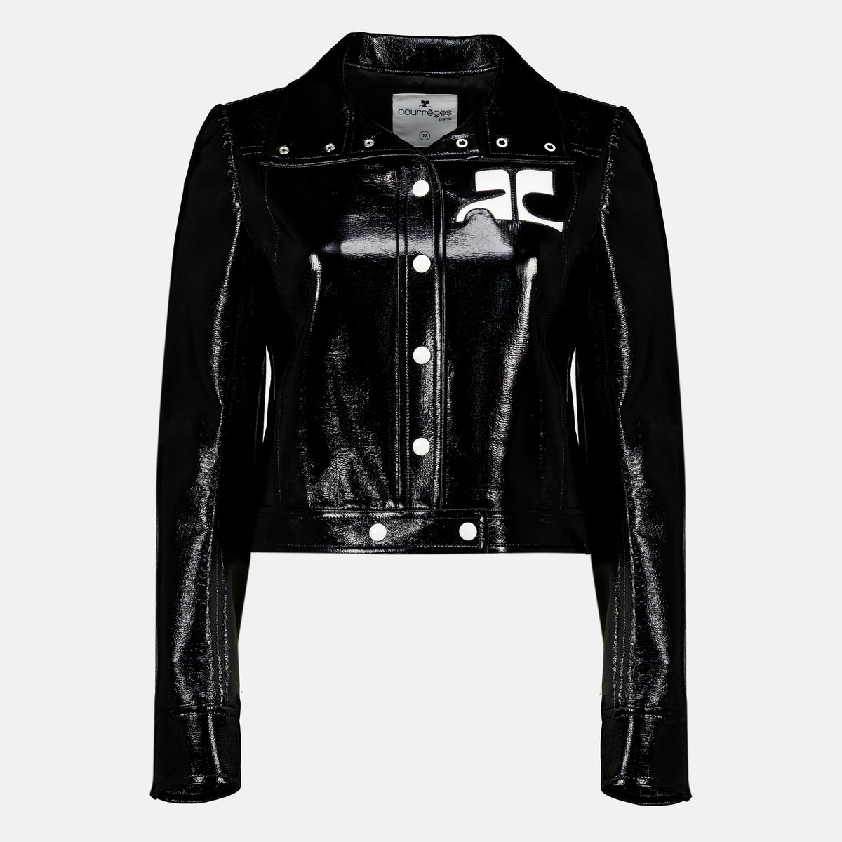 Vestes Reissued Black Vinyl Jacket Courrèges Noir Femme