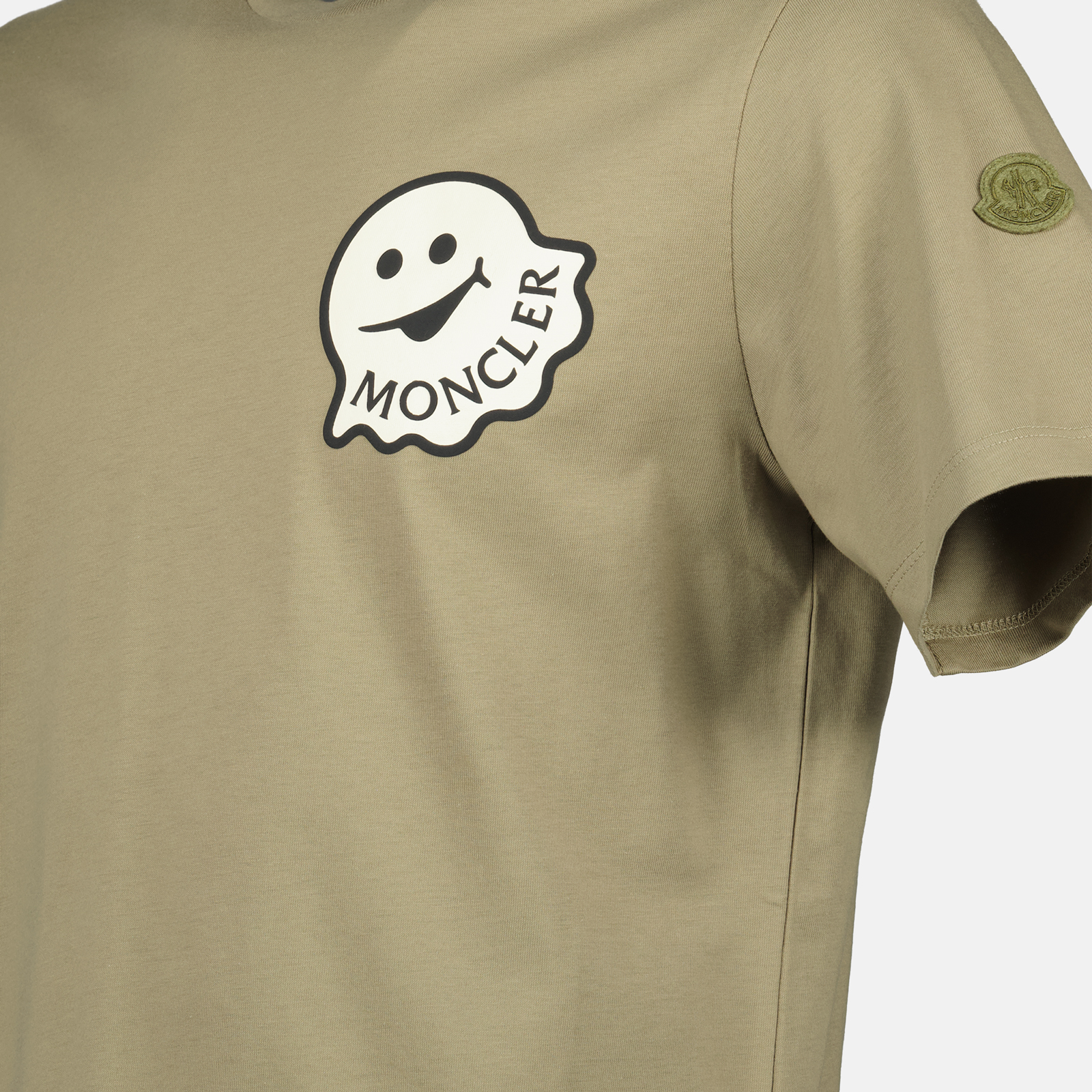 Camisetas T-shirt vert à logo Moncler Cáqui Homme