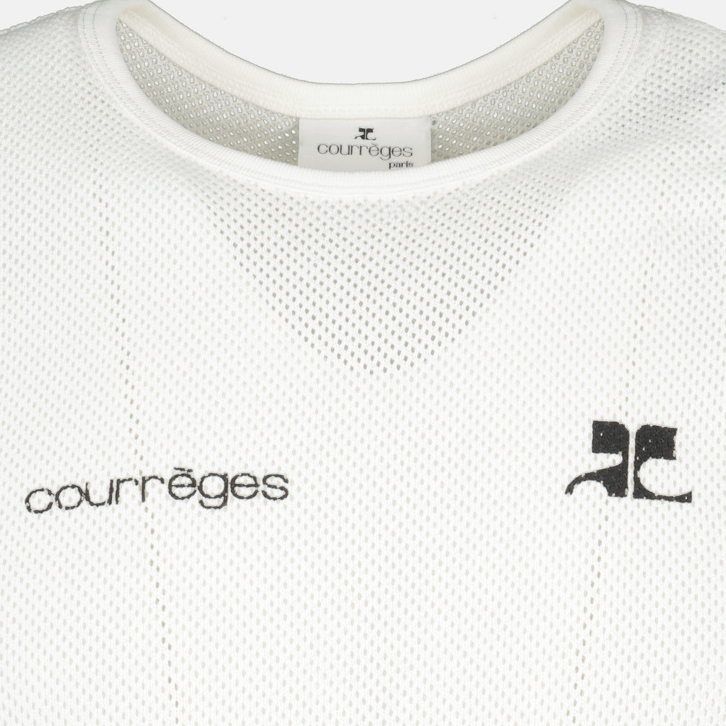 Image de l'article Débardeur en mesh blanc de la marque Courrèges pour Homme - Saison Printemps-Été 2026 - Vue détaillée_1