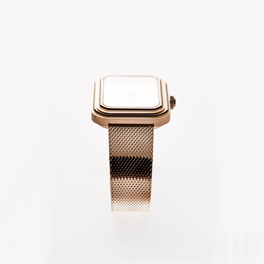 Bijoux Ecce Figura Lys Watch Rose Gold Steel Bracelet Beaubleu Doré Unisexe