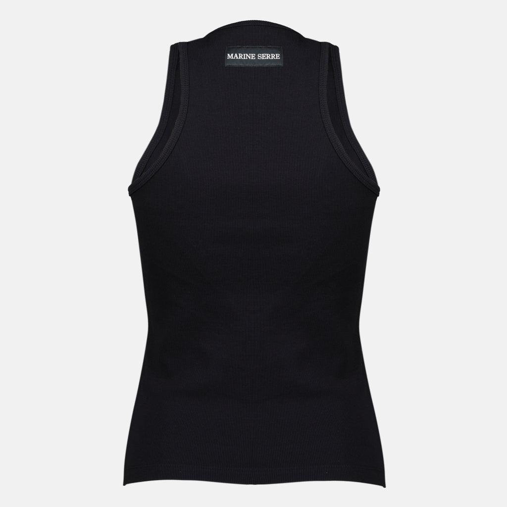 Tops Moon Schwarz Baumwoll-Top Marine Serre Noir Femme