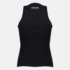 Tops Canotta Nera Moon in Cotone Marine Serre Noir Femme