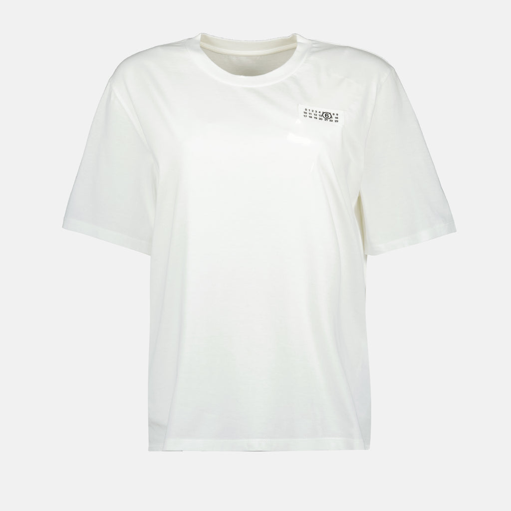 T-shirts T-shirt Numeric Mm6 Blanc Femme