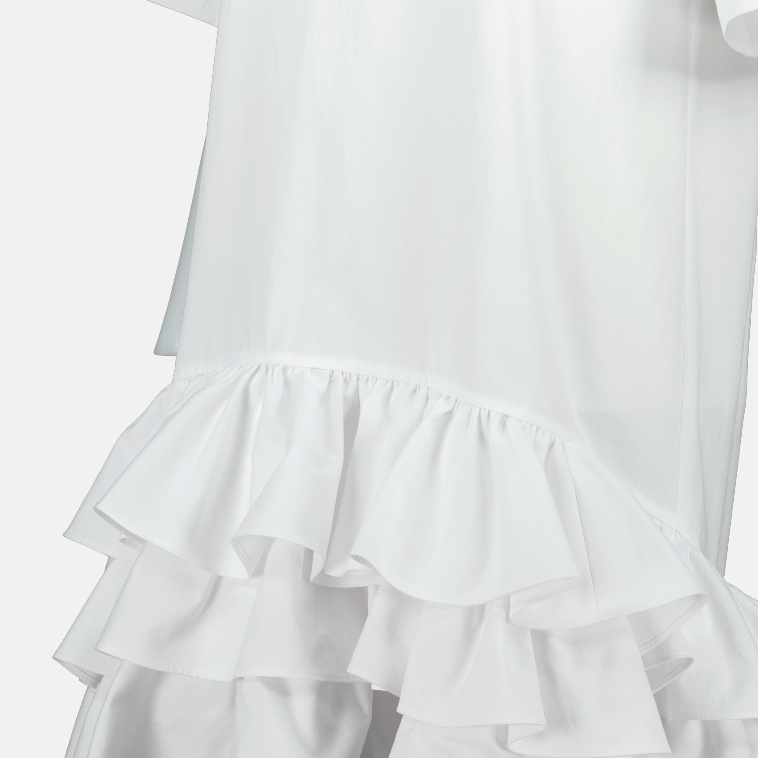 Robes Robe à volants Moschino Blanc Femme