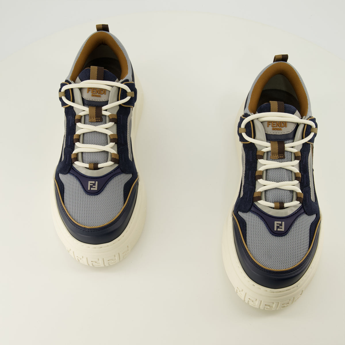Baskets Baskets Fendi Force bleu marine Fendi Bleu foncé Homme