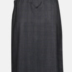 Saias Saia de Lã Prada Cinza Femme