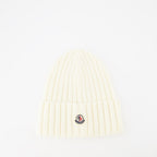Hats, caps and beanies Logo Beanie Moncler White Femme