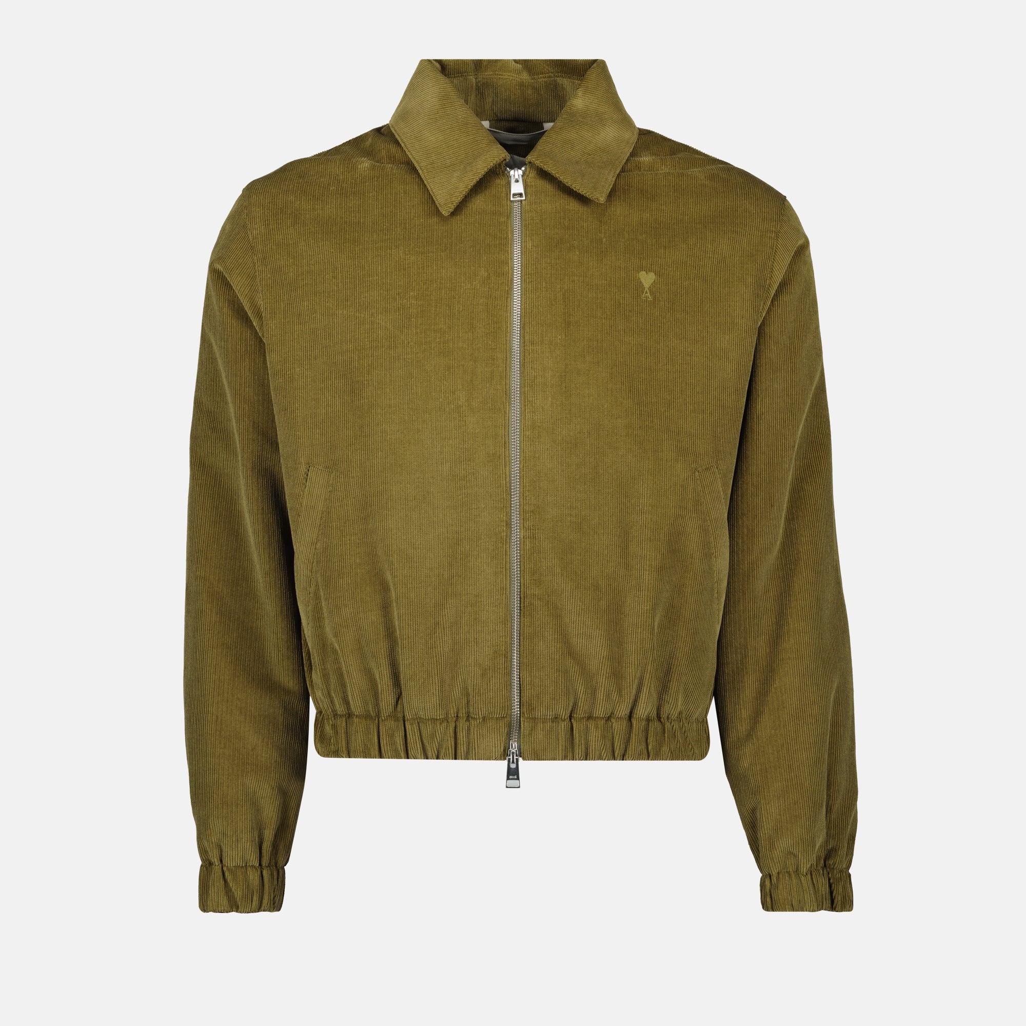 Imagem do casaco com fecho Ami de coeur da marca Ami PARIS para Homens - Temporada Outono-Inverno 2025 - Vista Frontal