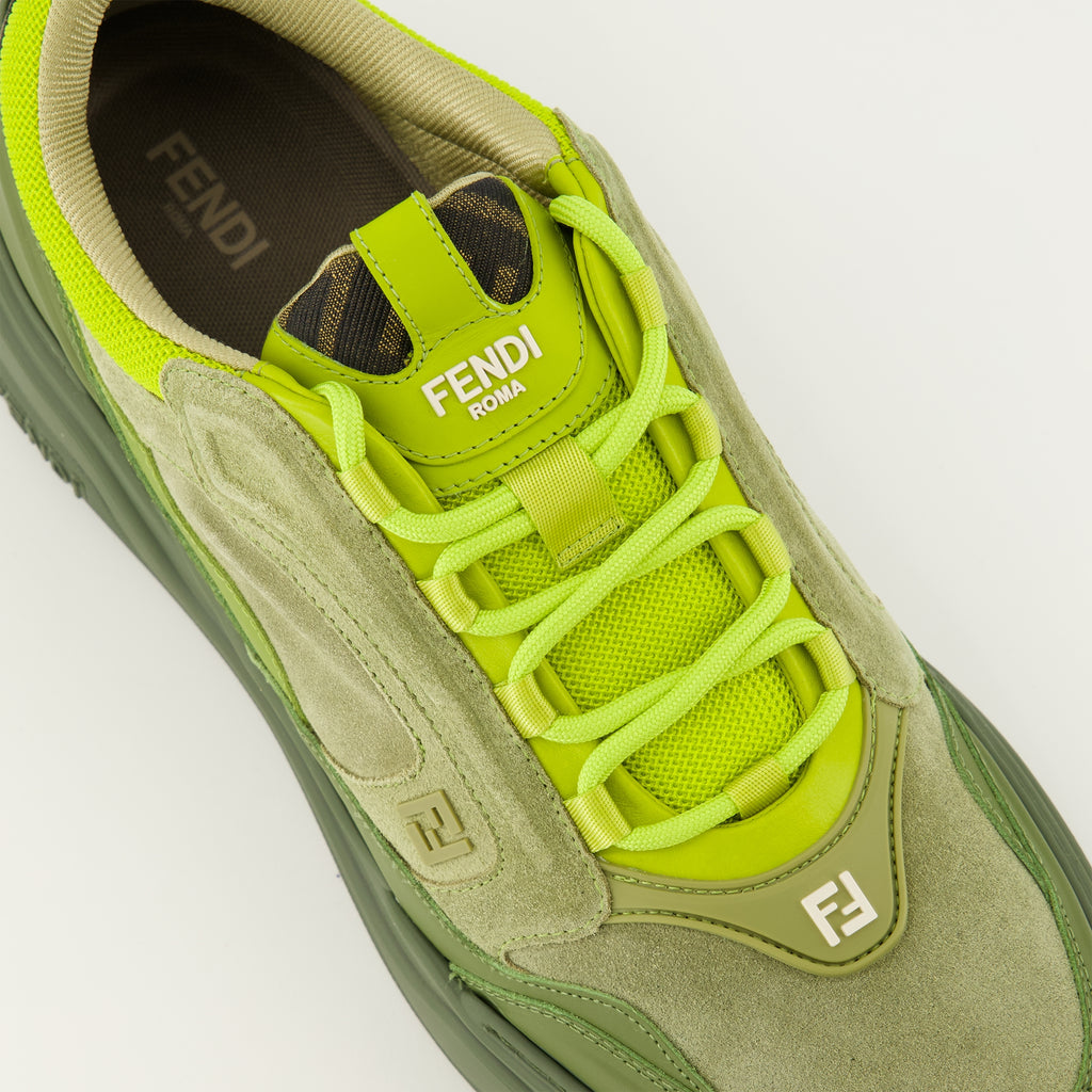Baskets Ténis Fendi Force Verde Fendi Vert Homme