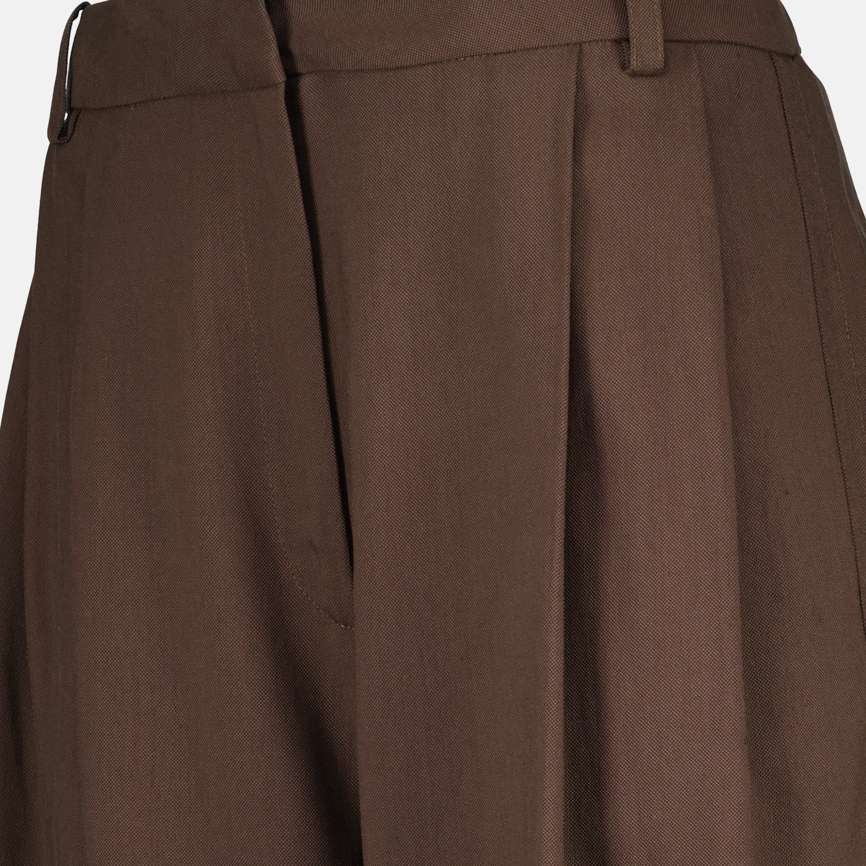 Pantalons Brown Wide Cotton Trousers Iro Marron Femme