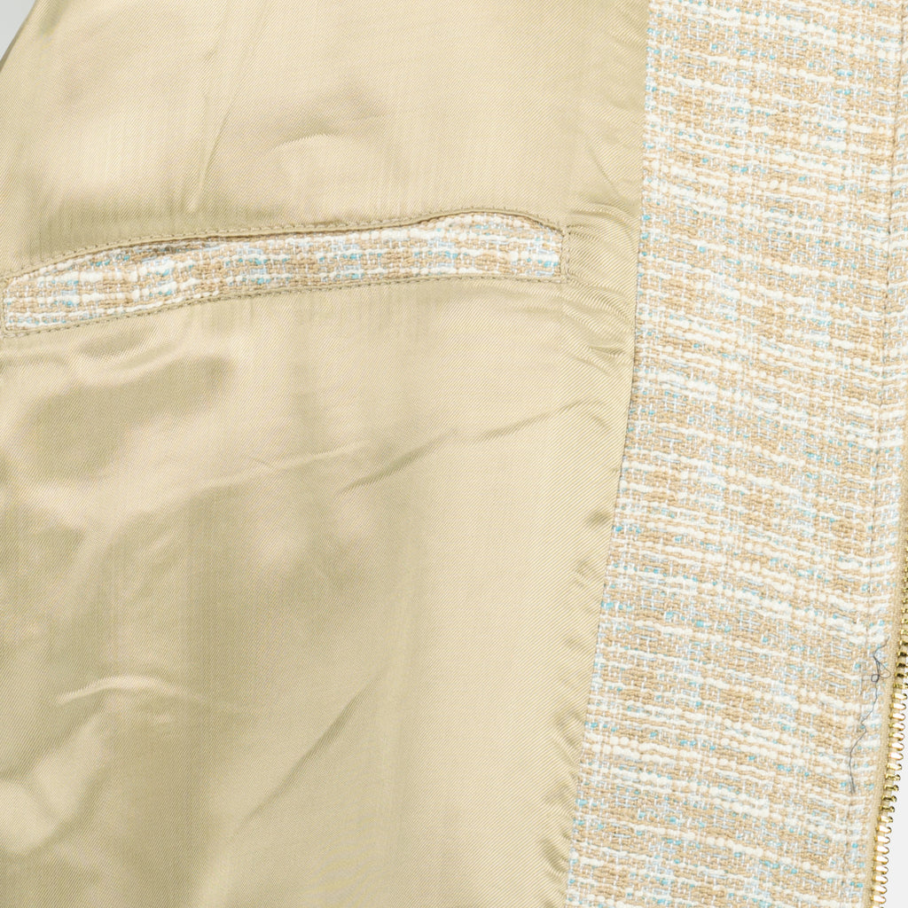 Image of the article Beige tweed jacket by Drole De Monsieur for Men - Spring-Summer 2026 - Detailed View_2