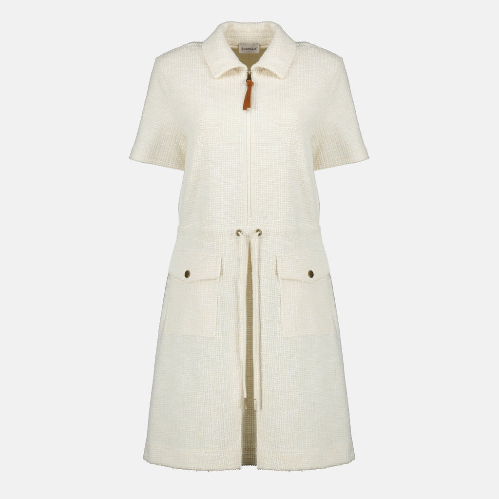 Image de l'article Robe mini beige de la marque Moncler pour Femme - Saison Printemps-Été 2026 - Vue de Face