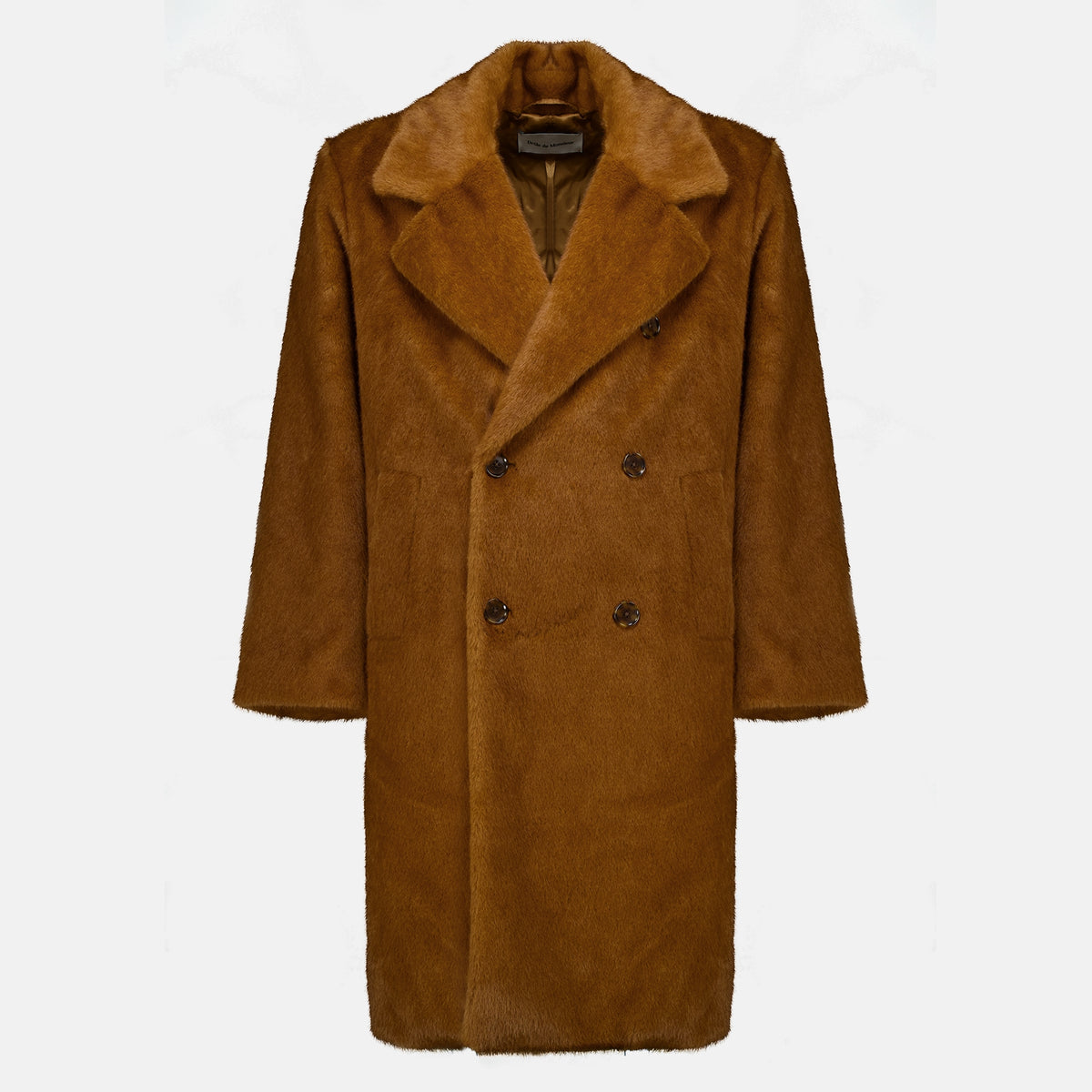 Manteaux 모조 털 코트 Drole De Monsieur Marron Homme