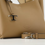 Bolsos tote Petit cabas en cuir Tod's Beige Femme