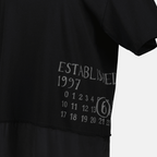 Robes Robe T-shirt imprimée Mm6 Noir Femme