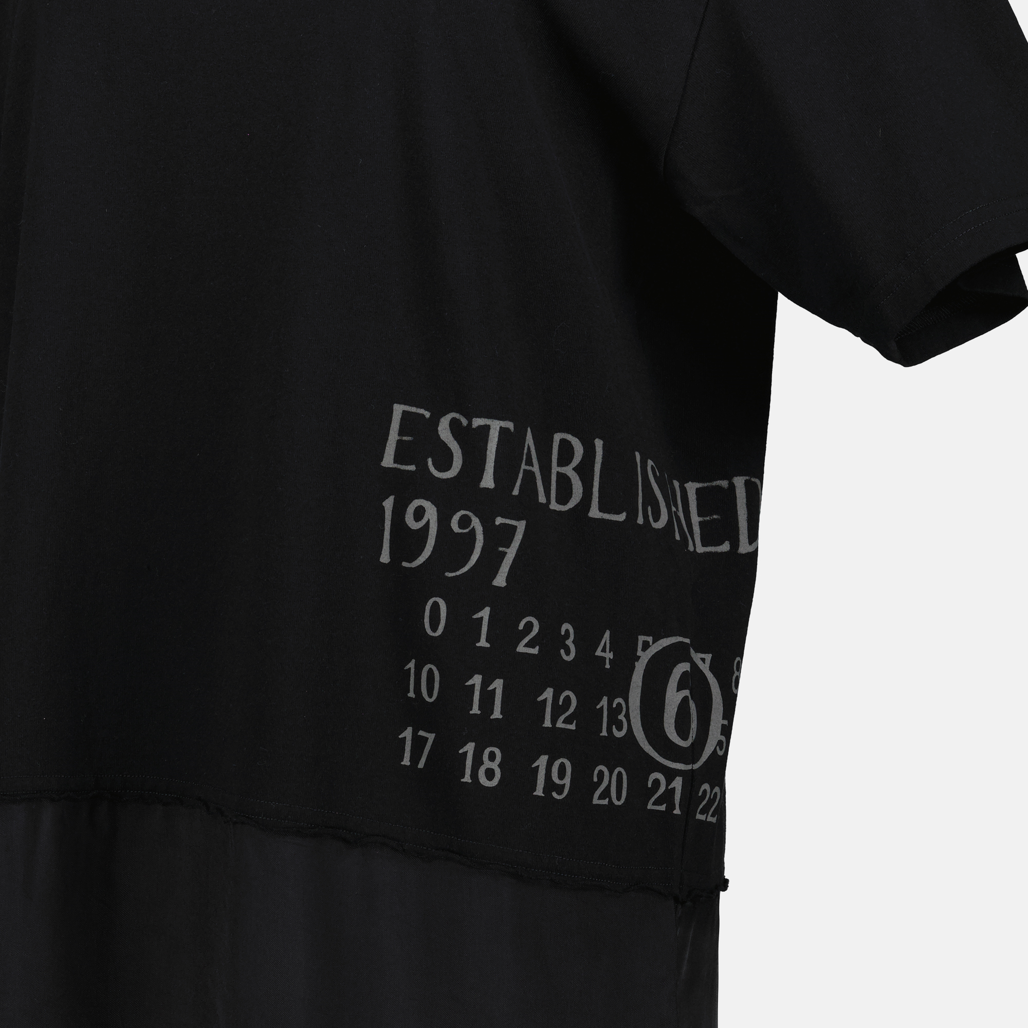 Robes Robe T-shirt imprimée Mm6 Noir Femme