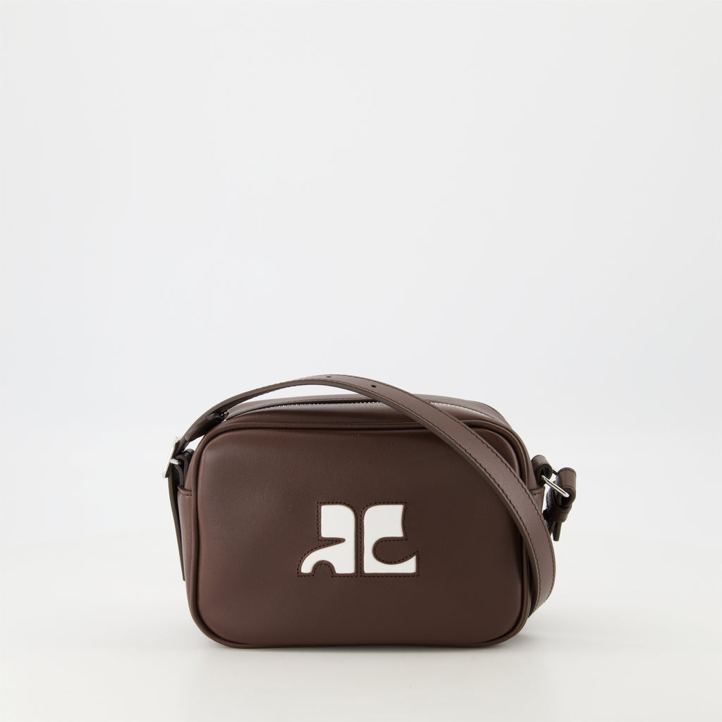 Bolsas transversais Sac camera Réédition Courrèges Marrom Unissex