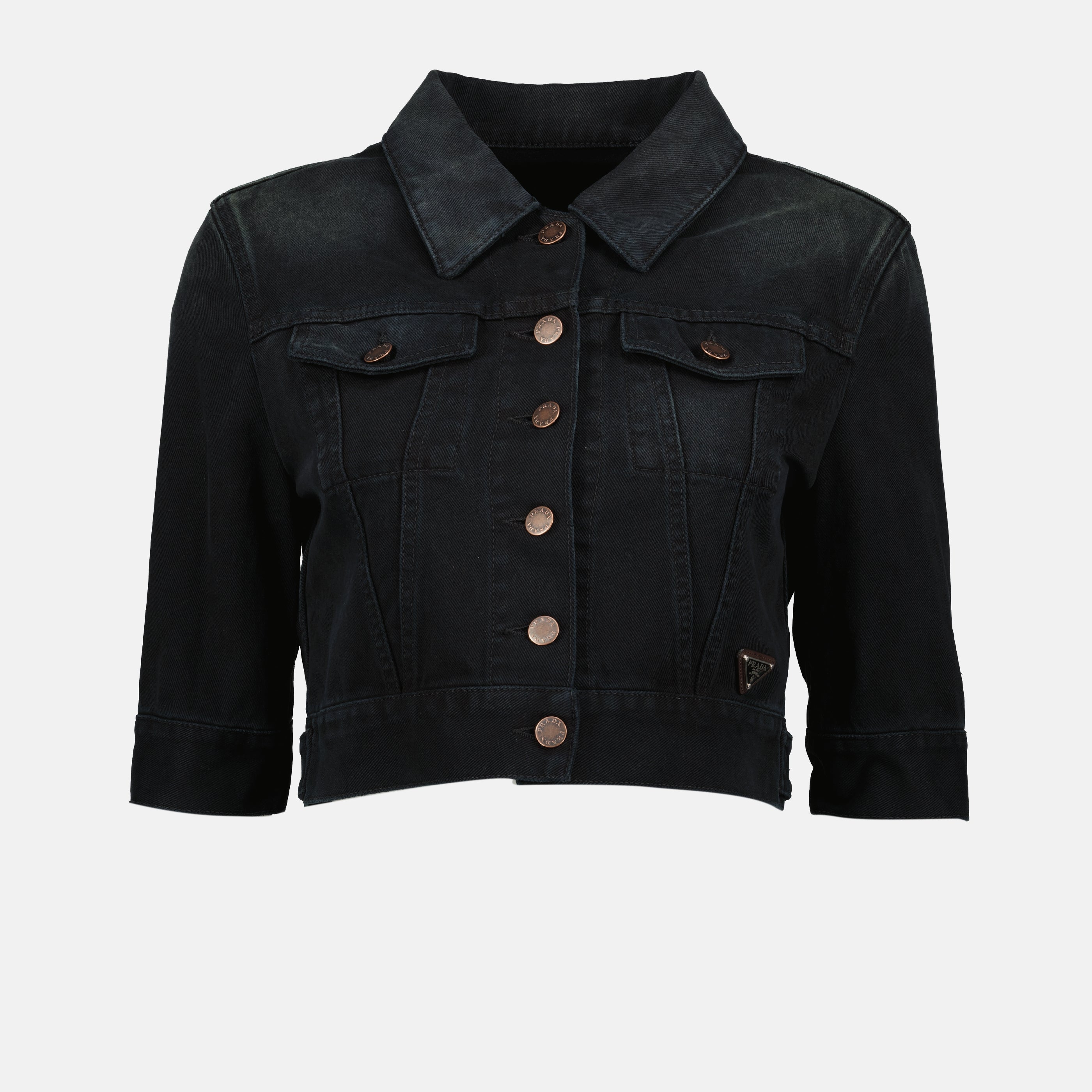 Vestes Veste en jean Prada Noir Femme