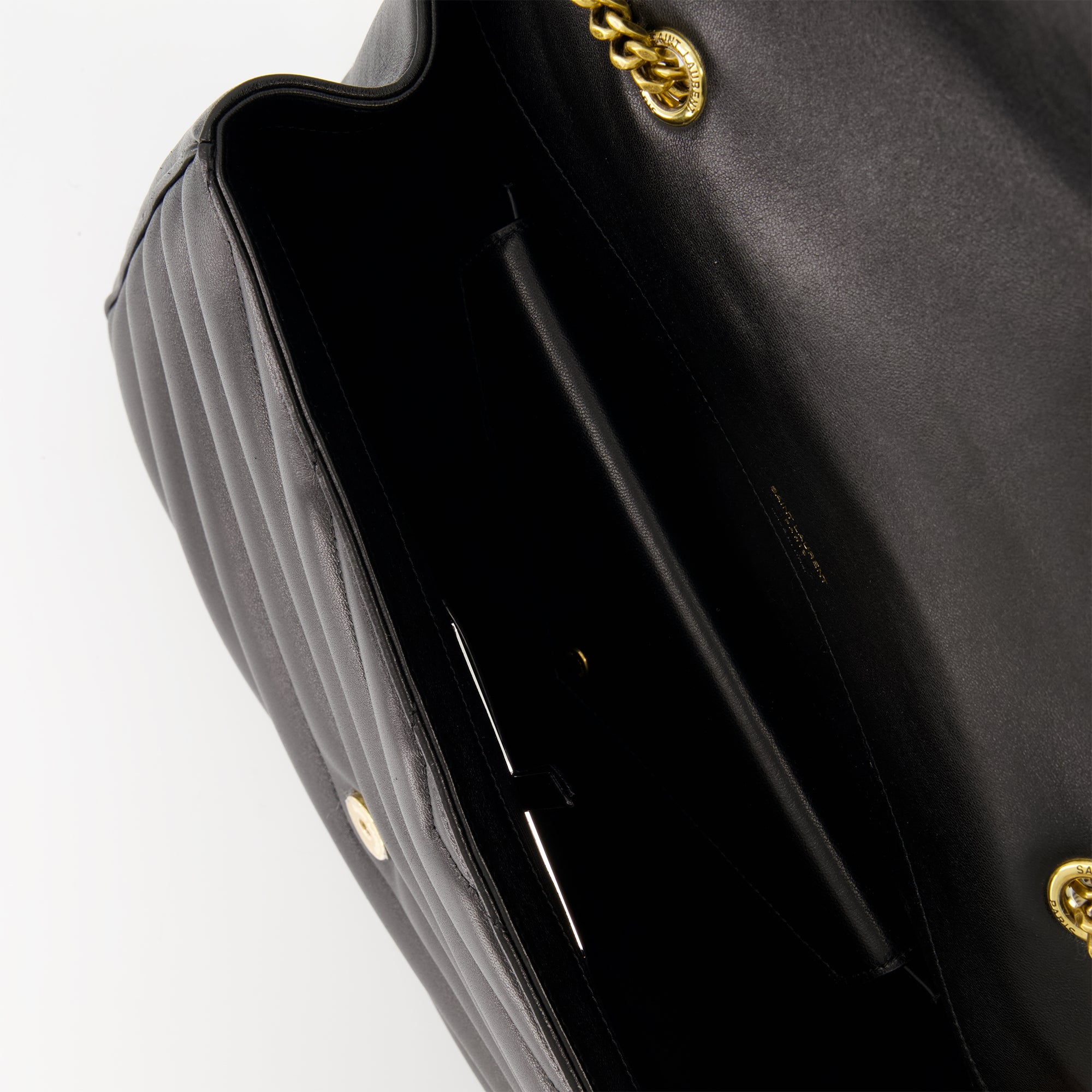 Sacs à main et épaule Sac Loulou large Saint Laurent Noirr Femme