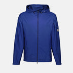 Chaquetas Etiache Chaqueta Impermeable con Capucha Moncler azul oscuro Homme