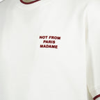 Camisetas T-shirt Slogan Drole De Monsieur Branco Homme