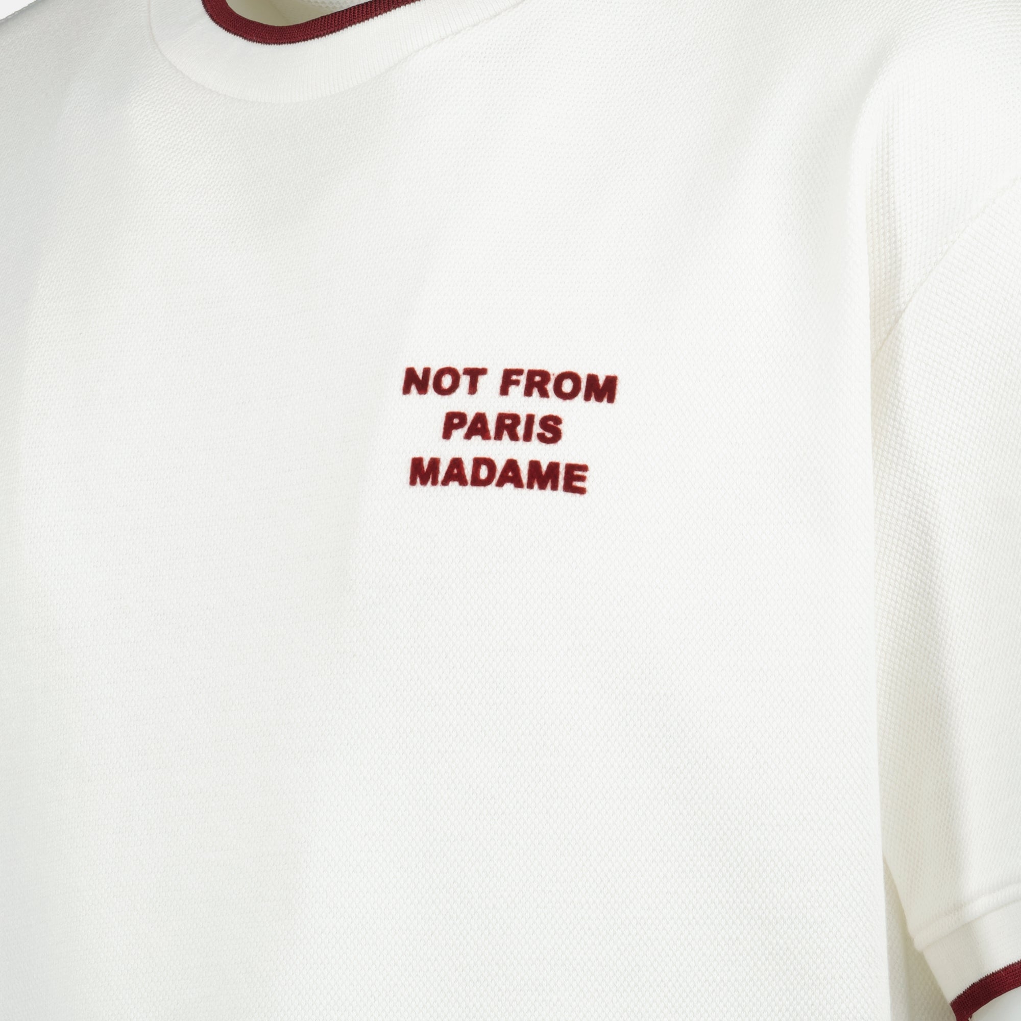 Camisetas T-shirt Slogan Drole De Monsieur Branco Homme