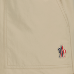 Shorts Technical Crumpled Shorts Moncler Grenoble Beige Femme