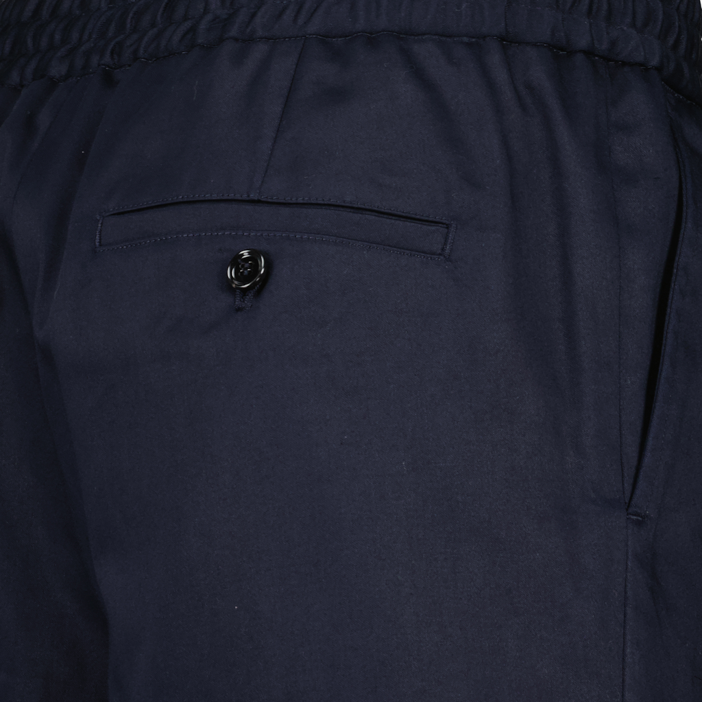 Shorts Calções de Algodão Ami PARIS Azul escuro Homme