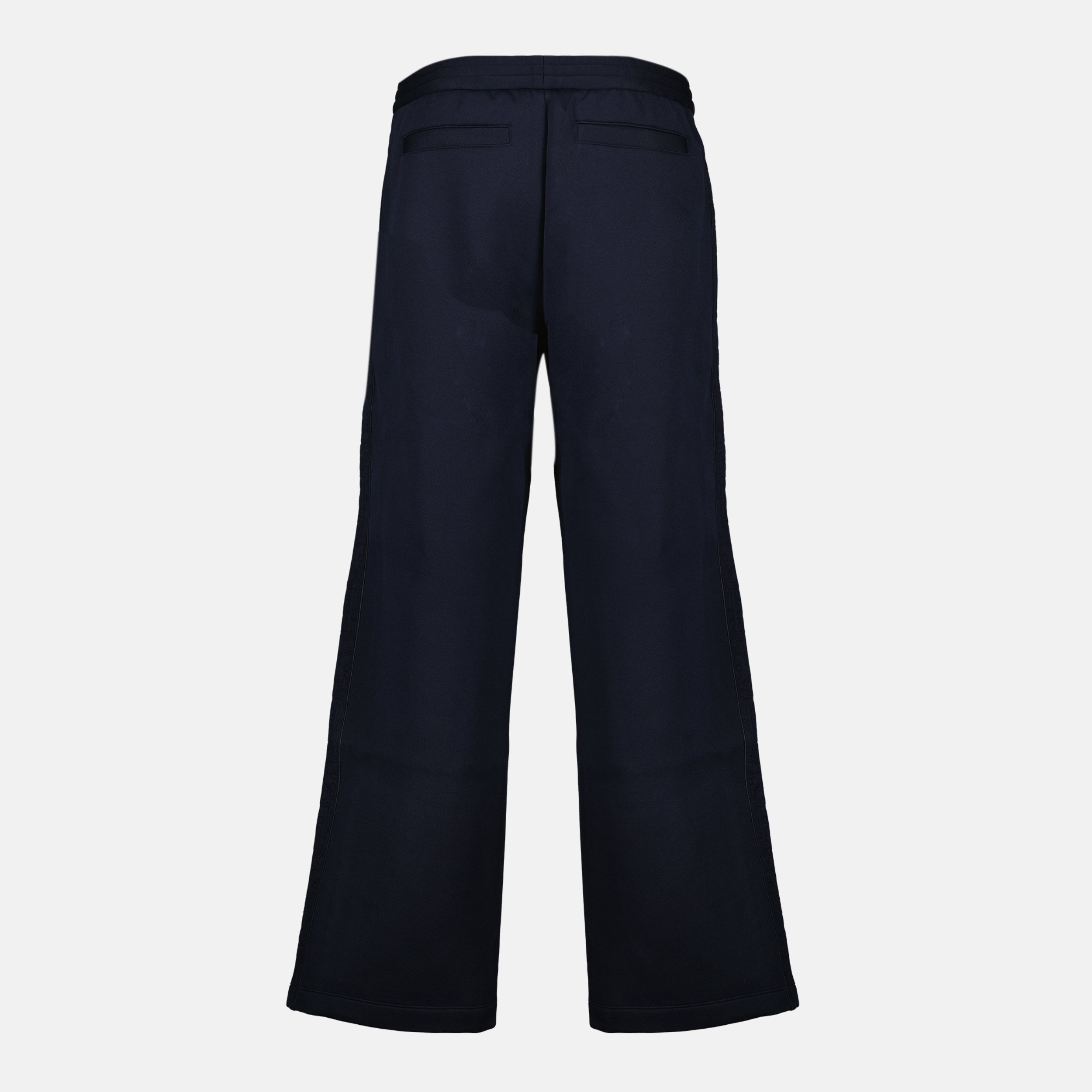 Immagine dei pantaloni da jogging blu navy di Dior per Uomo - Stagione Primavera-Estate 2026 - Vista Retro