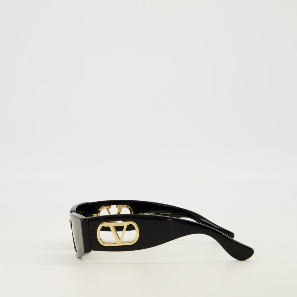 Lunettes VLogo Black Sunglasses Valentino Garavani Noir Femme