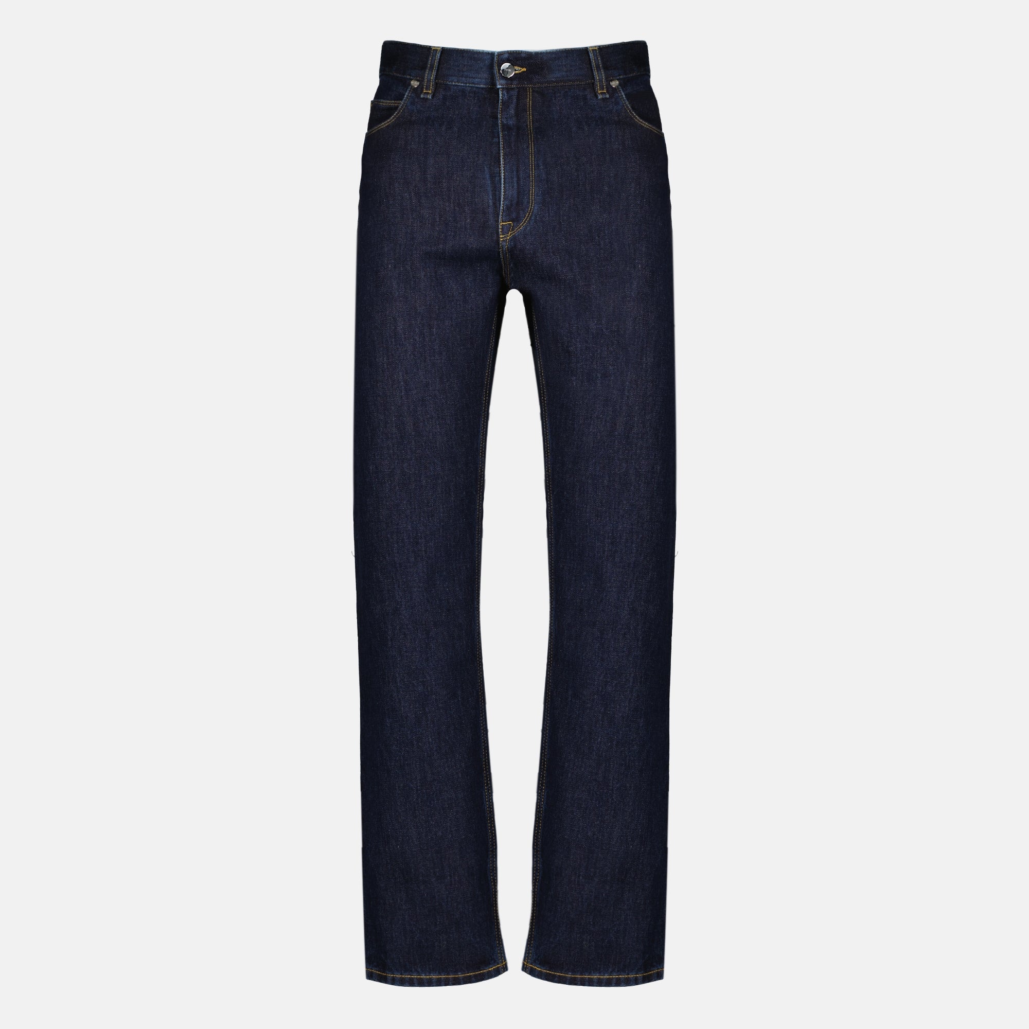 Pantalons Jean en denim bleu foncé Fendi Bleu foncé Homme