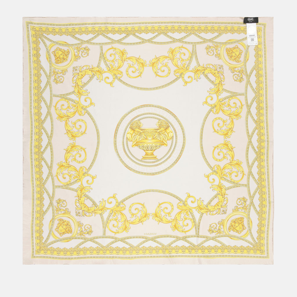 Écharpes, foulards et gants Foulard La Coupe des Dieux Versace Doré Femme