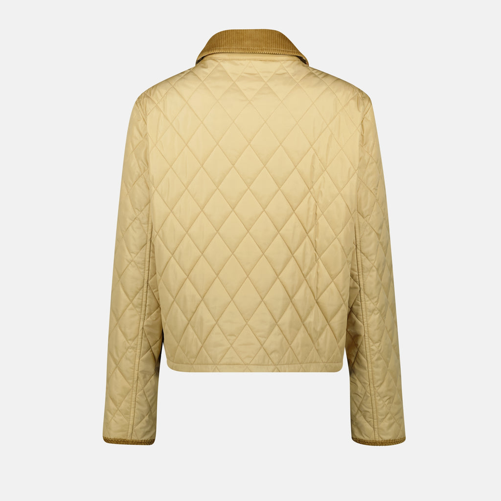 Jaquetas Casaco Matelassé Burberry Bege Femme