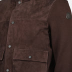 Image de l'article Cardigan en laine et daim de la marque Moncler pour Homme - Saison Automne-Hiver 2025 - Vue détaillée_3