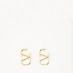 Bijoux VLogo Gold Metal Ohrringe Valentino Garavani Doré Femme