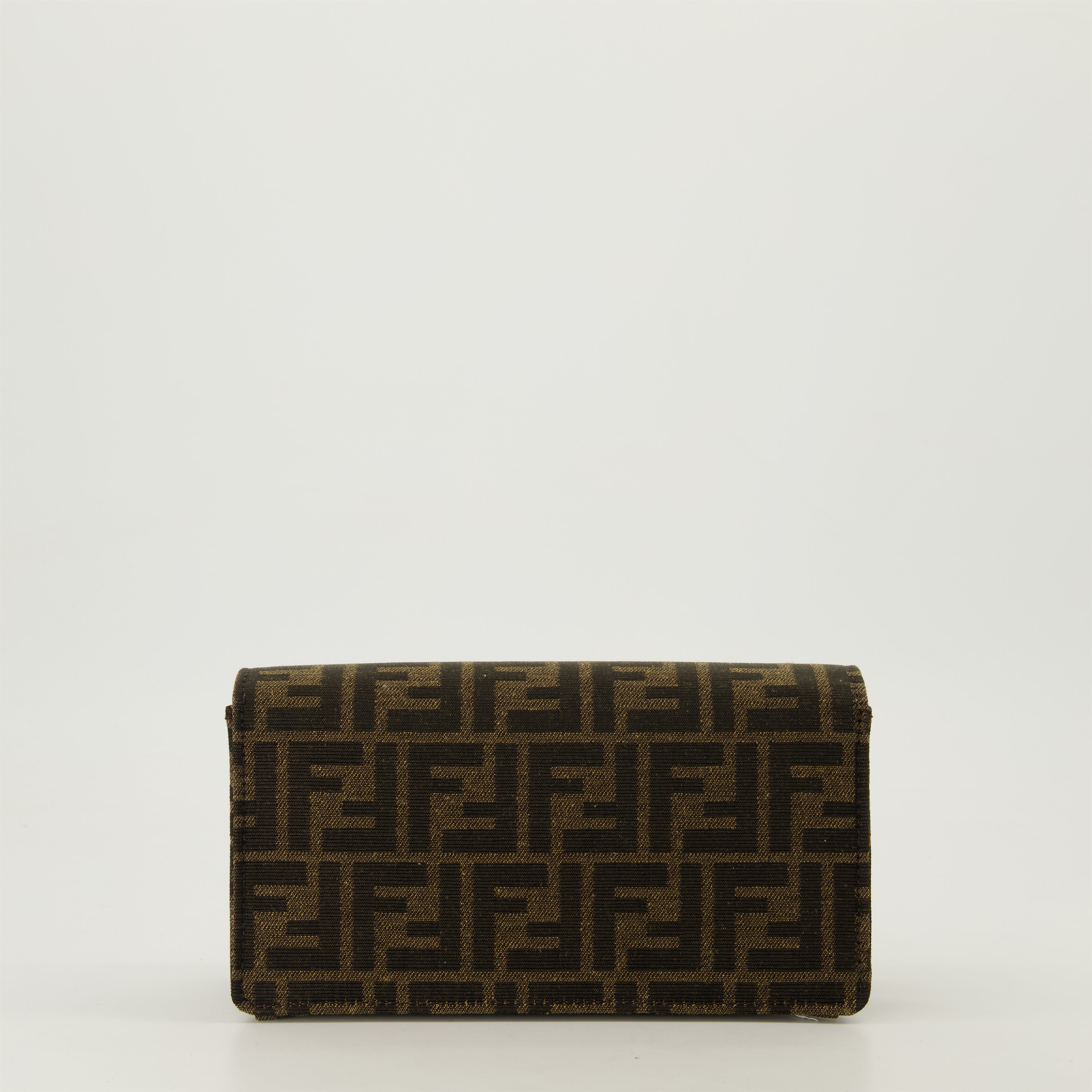 Bolsas pequenas Pochette FF Baguette Fendi Marrom Femme