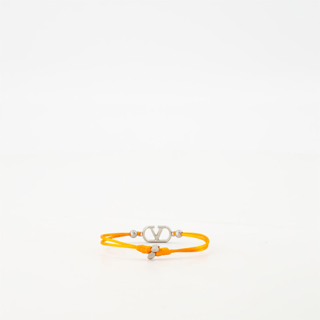 Bijoux Bracelet cordon VLogo Valentino Garavani Orange Homme