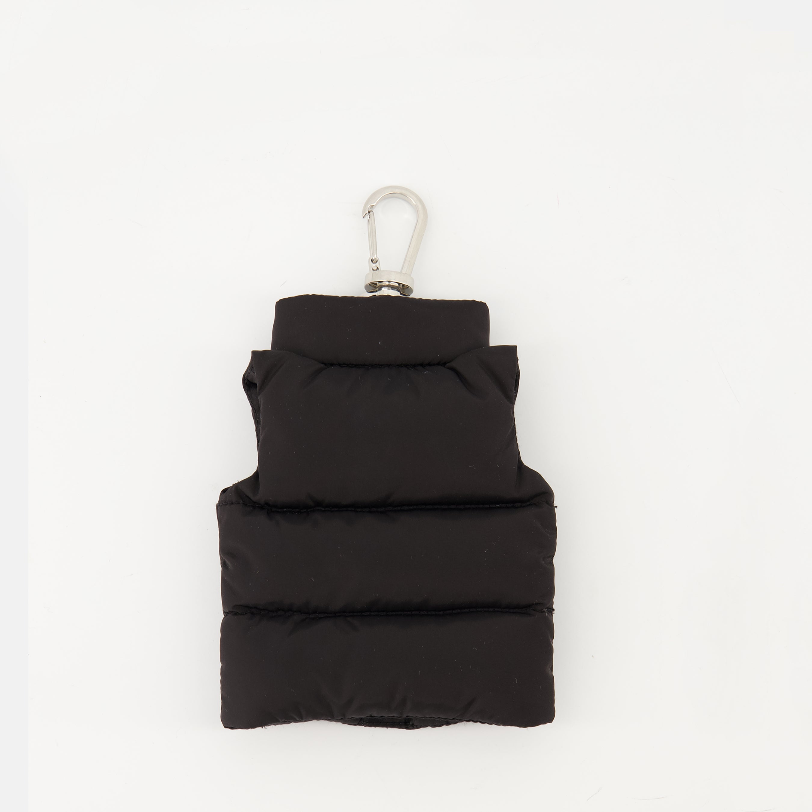 Image of the Moncler brand men's gilet keychain - Autumn-Winter 2025 season - Back view