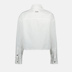 Hemden Weißes Denimhemd Versace Weiß Femme